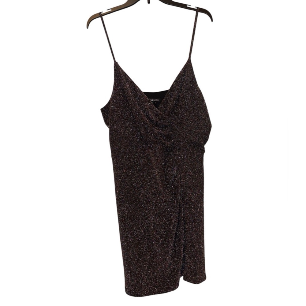 Express Metallic Mini Bodycon Dress